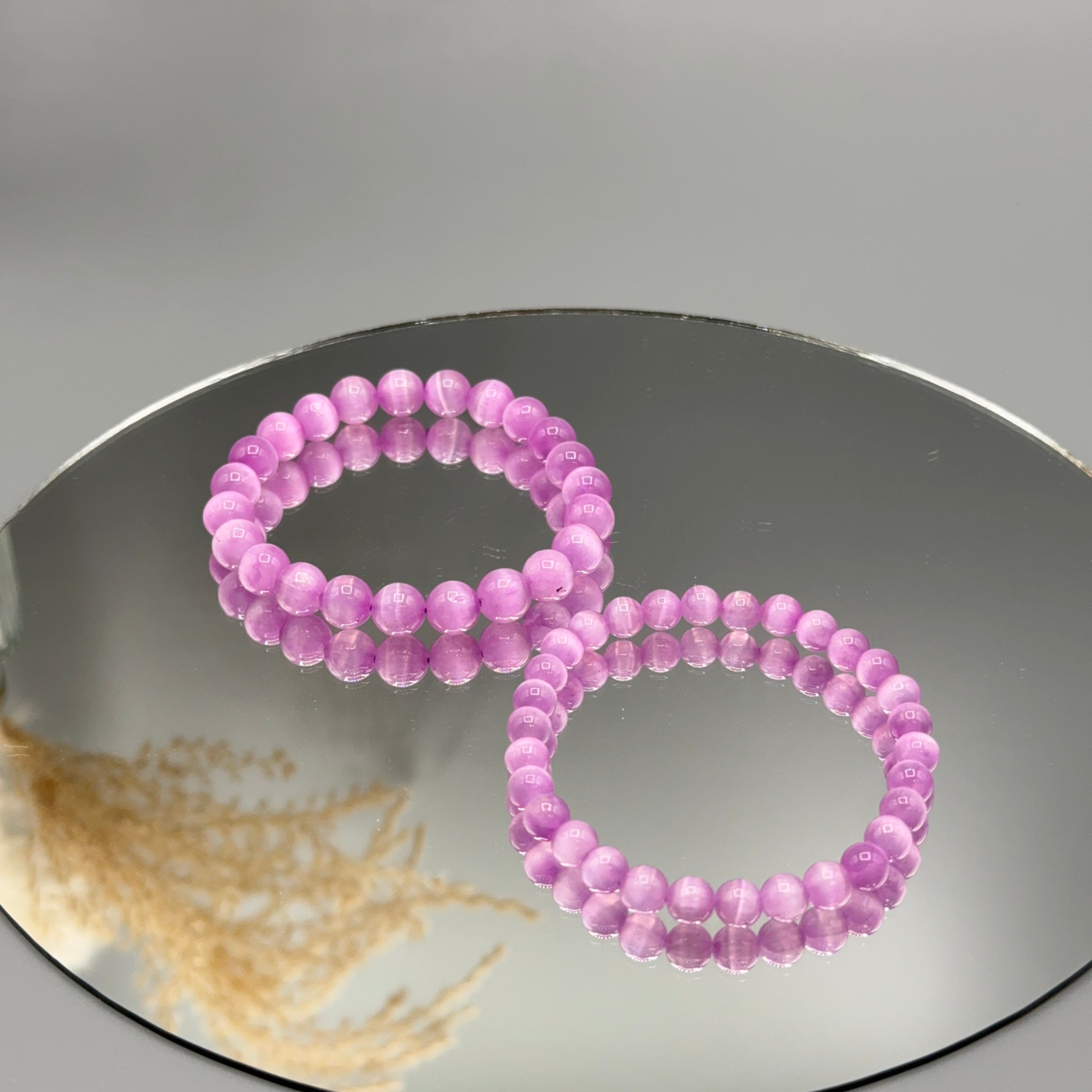 Armband Selenit lila