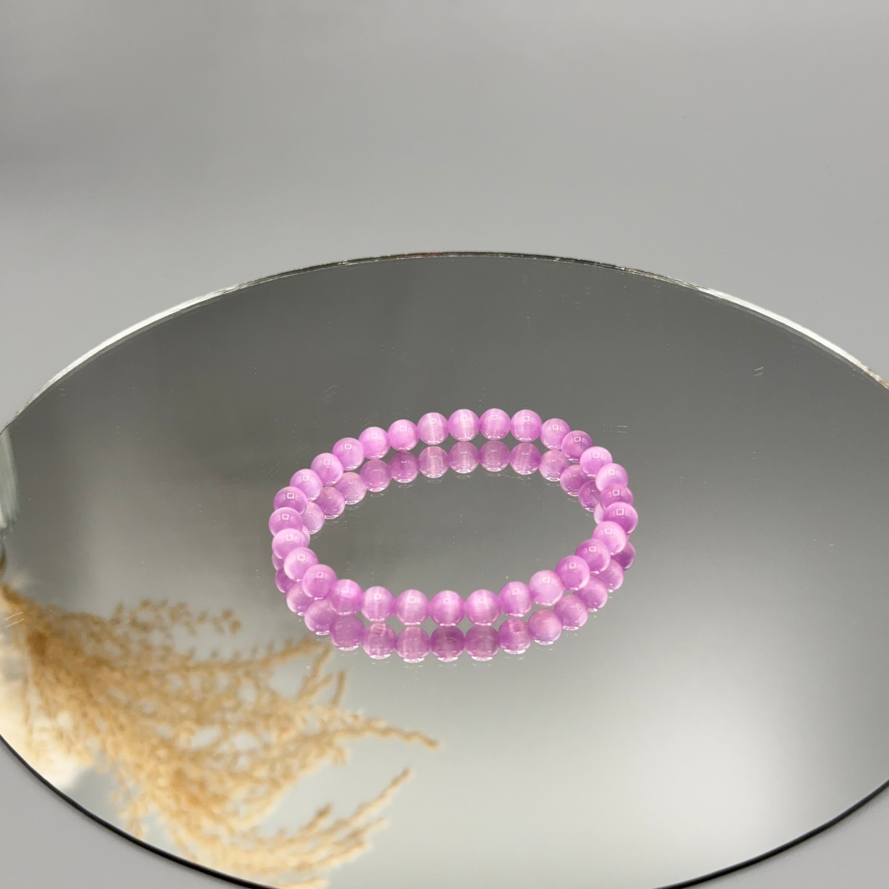 Armband Selenit lila