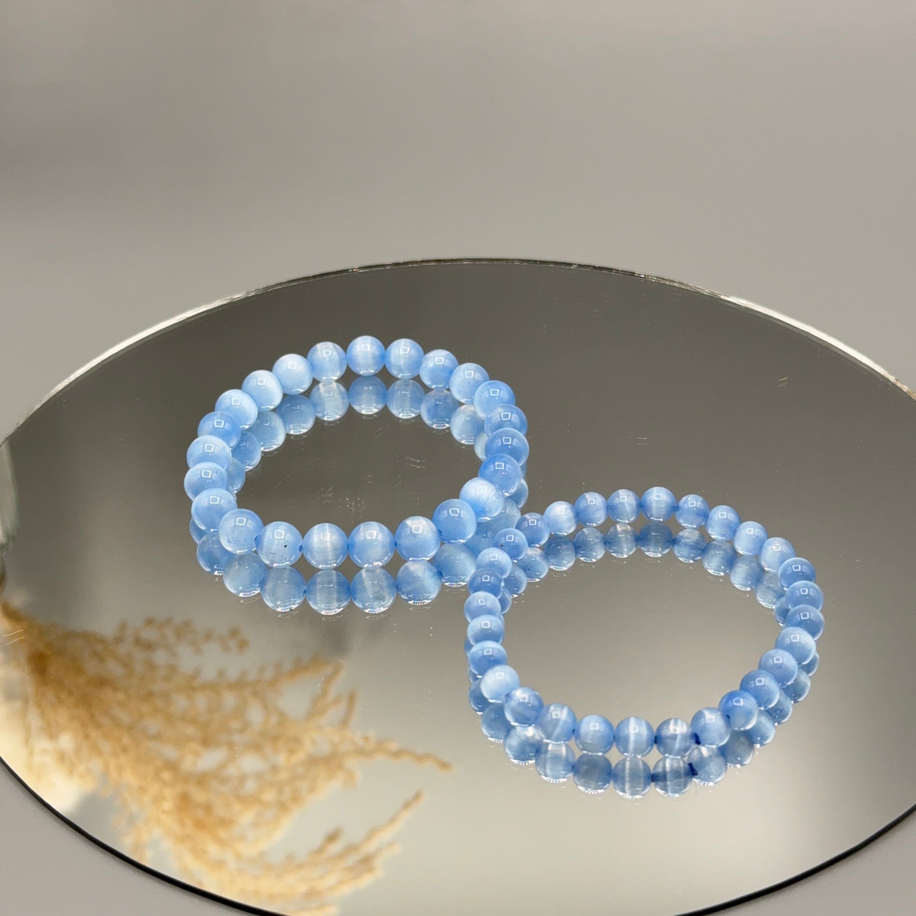 Armband Selenit blau