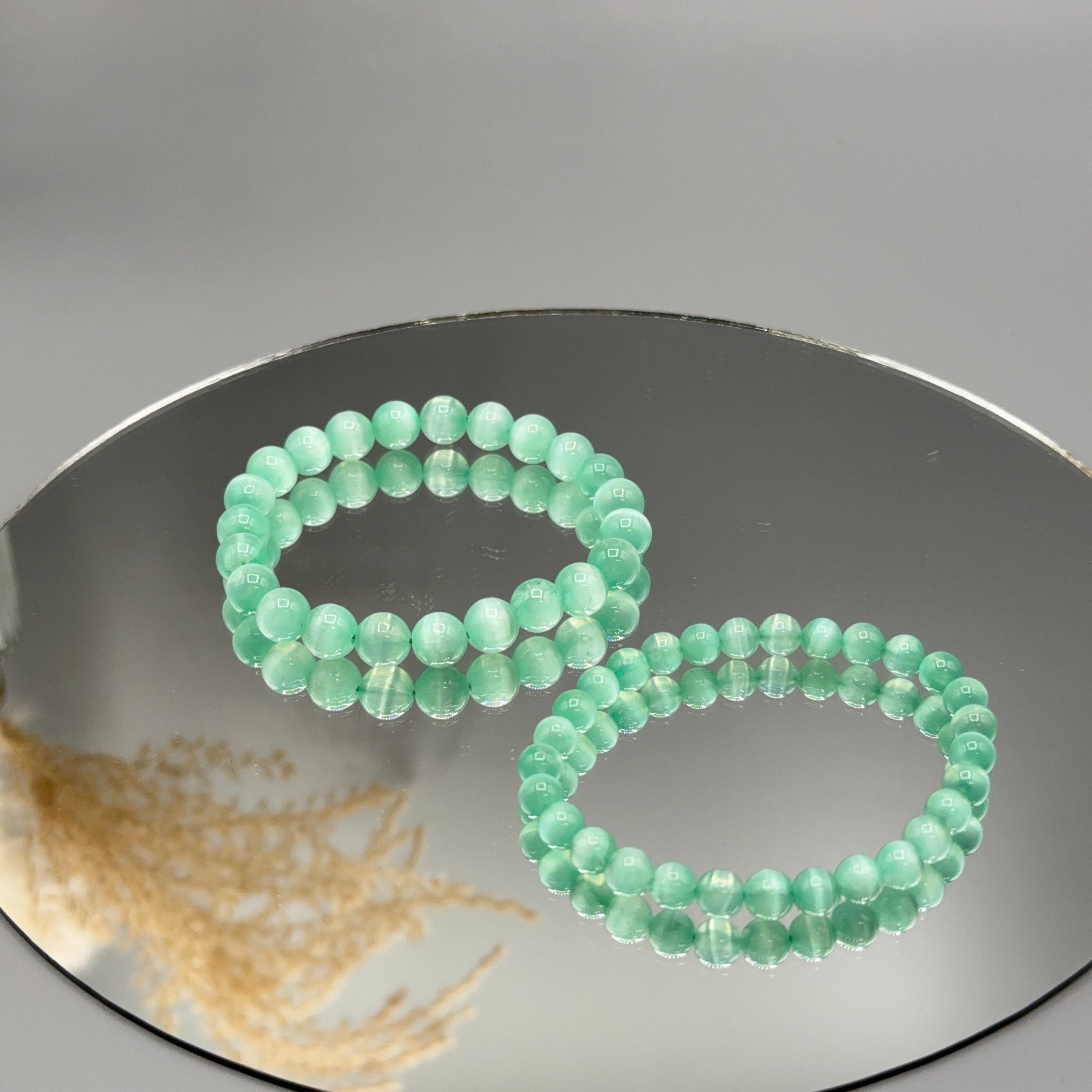 Armband Selenit grün