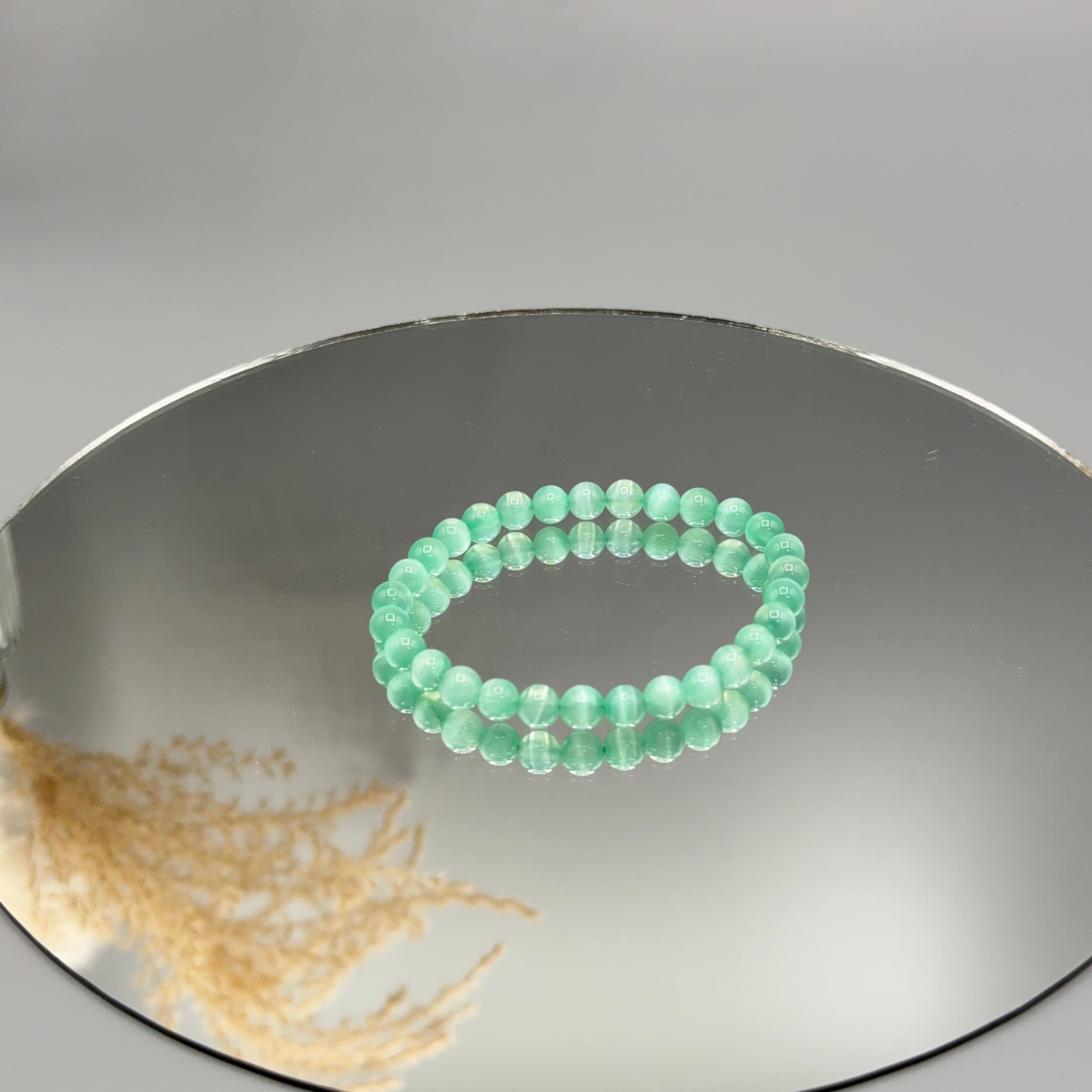 Armband Selenit grün