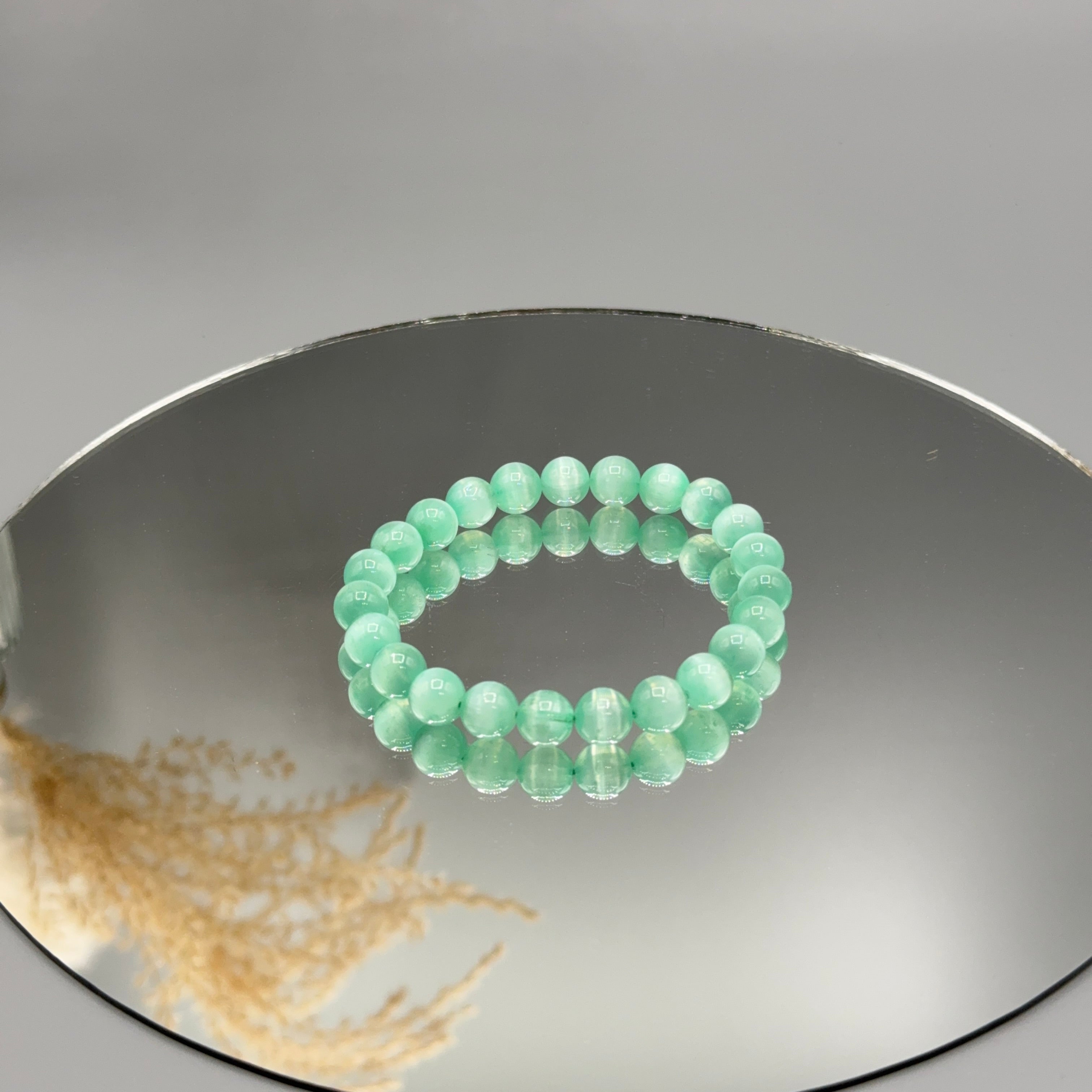 Armband Selenit grün