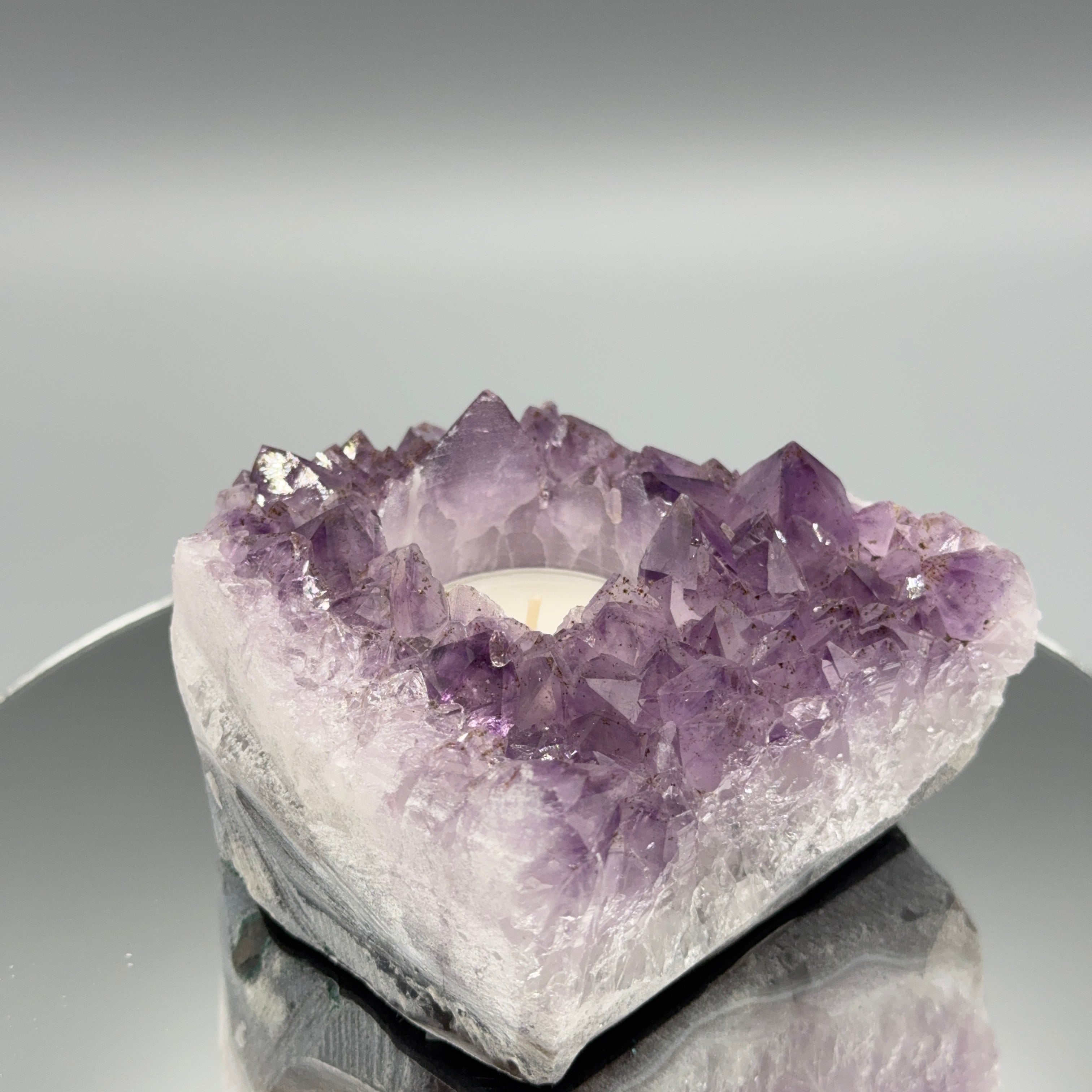 Amethyst Teelicht Cluster