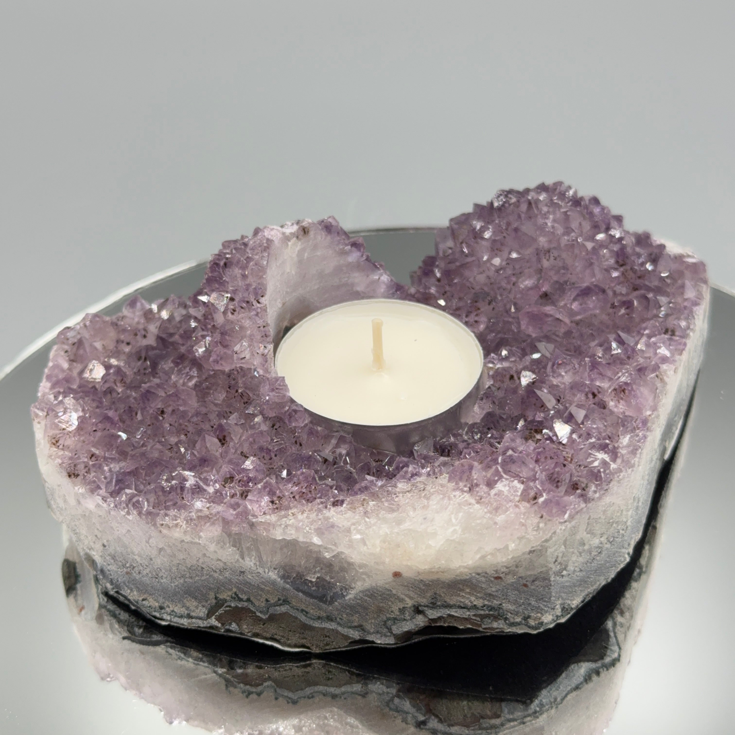 Amethyst Teelicht Cluster