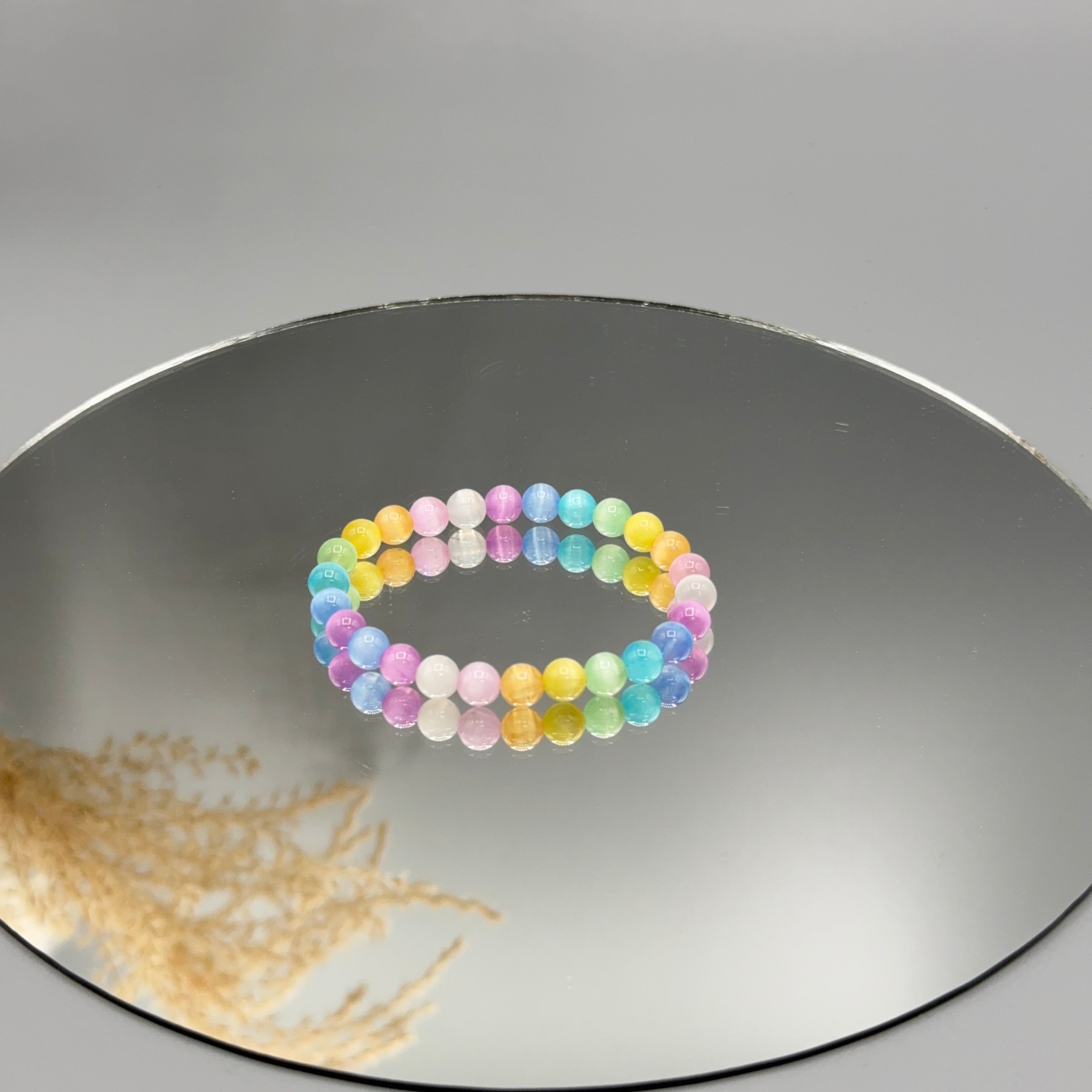 Kinderarmband Selenit bunt