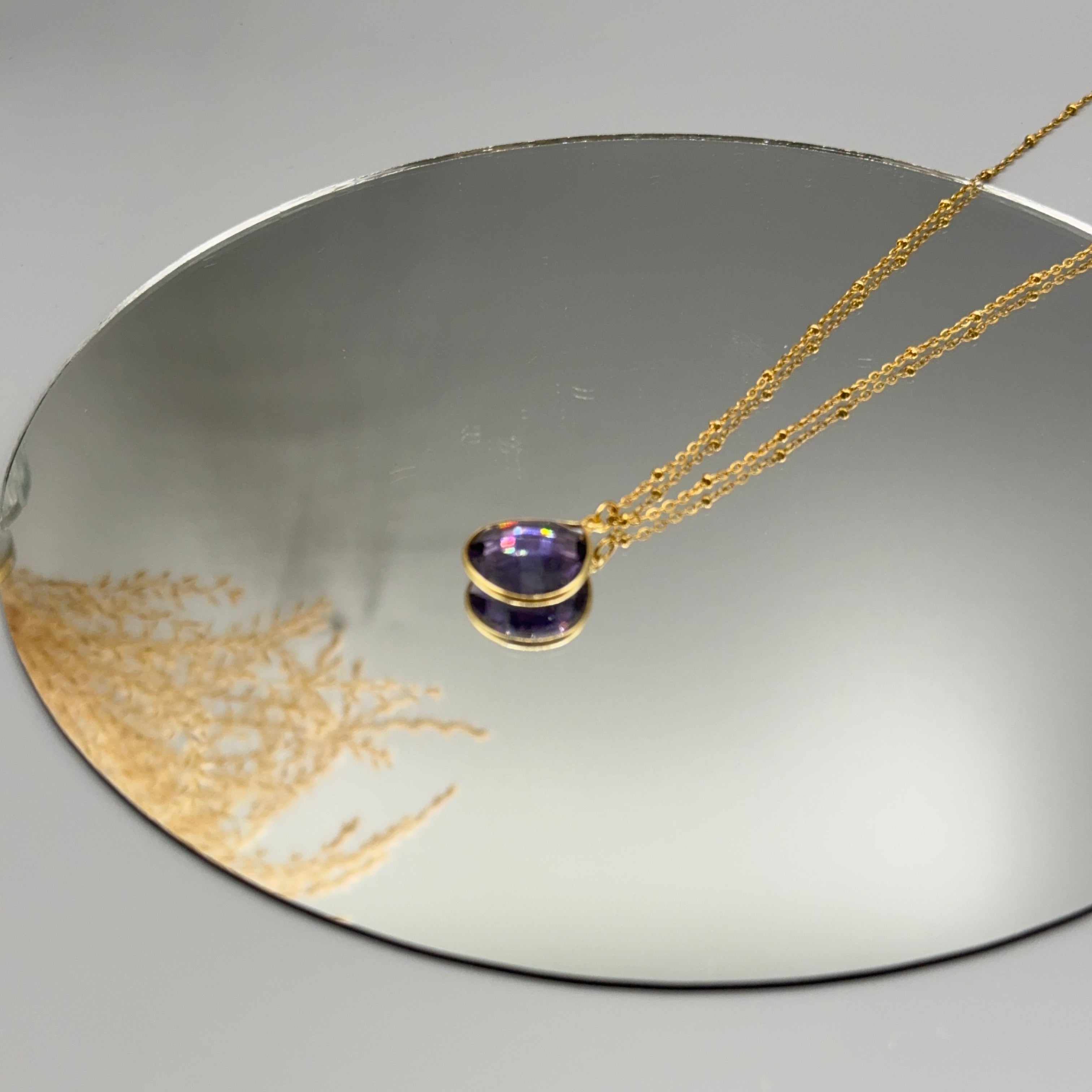 Amethyst Kette - gold