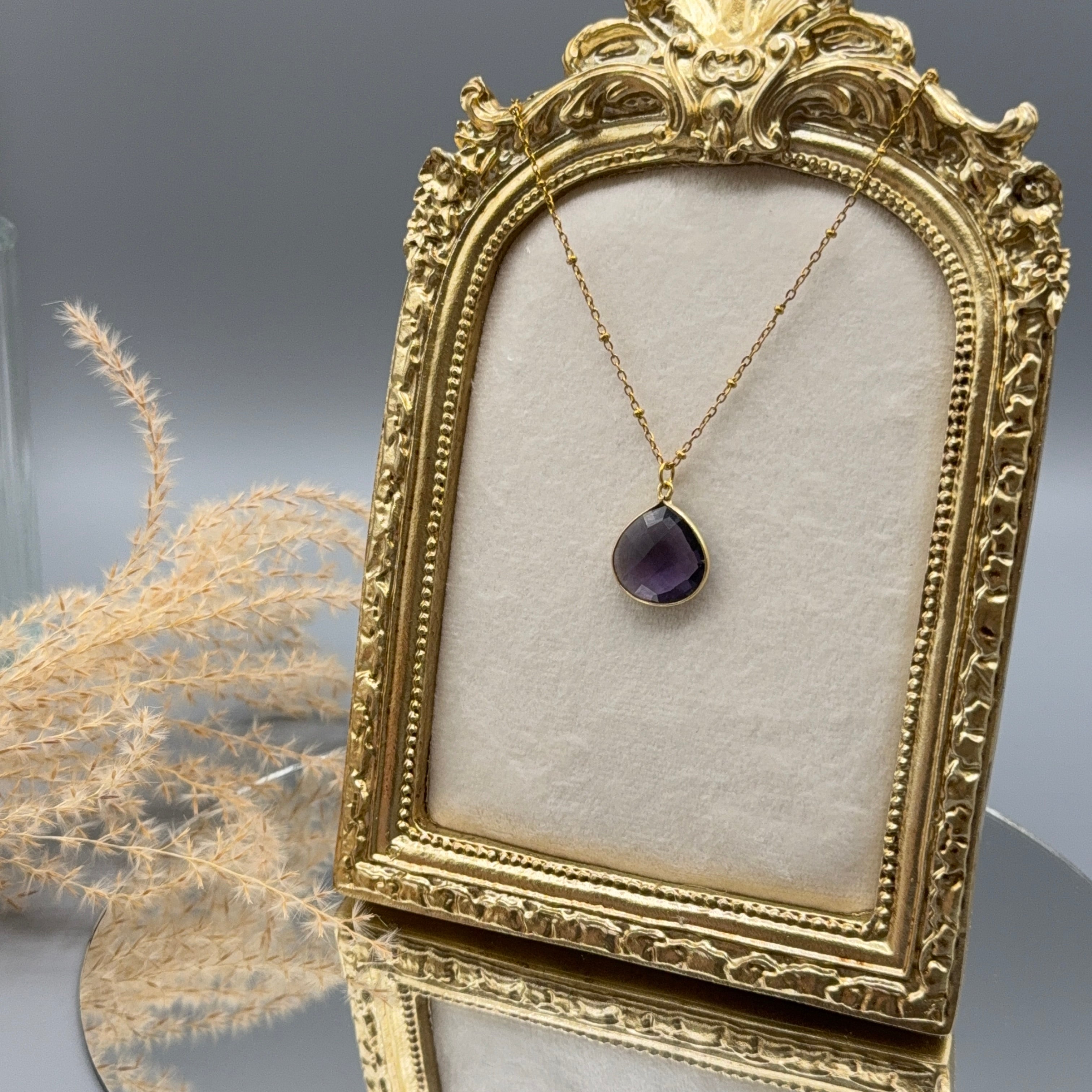 Amethyst Kette - gold